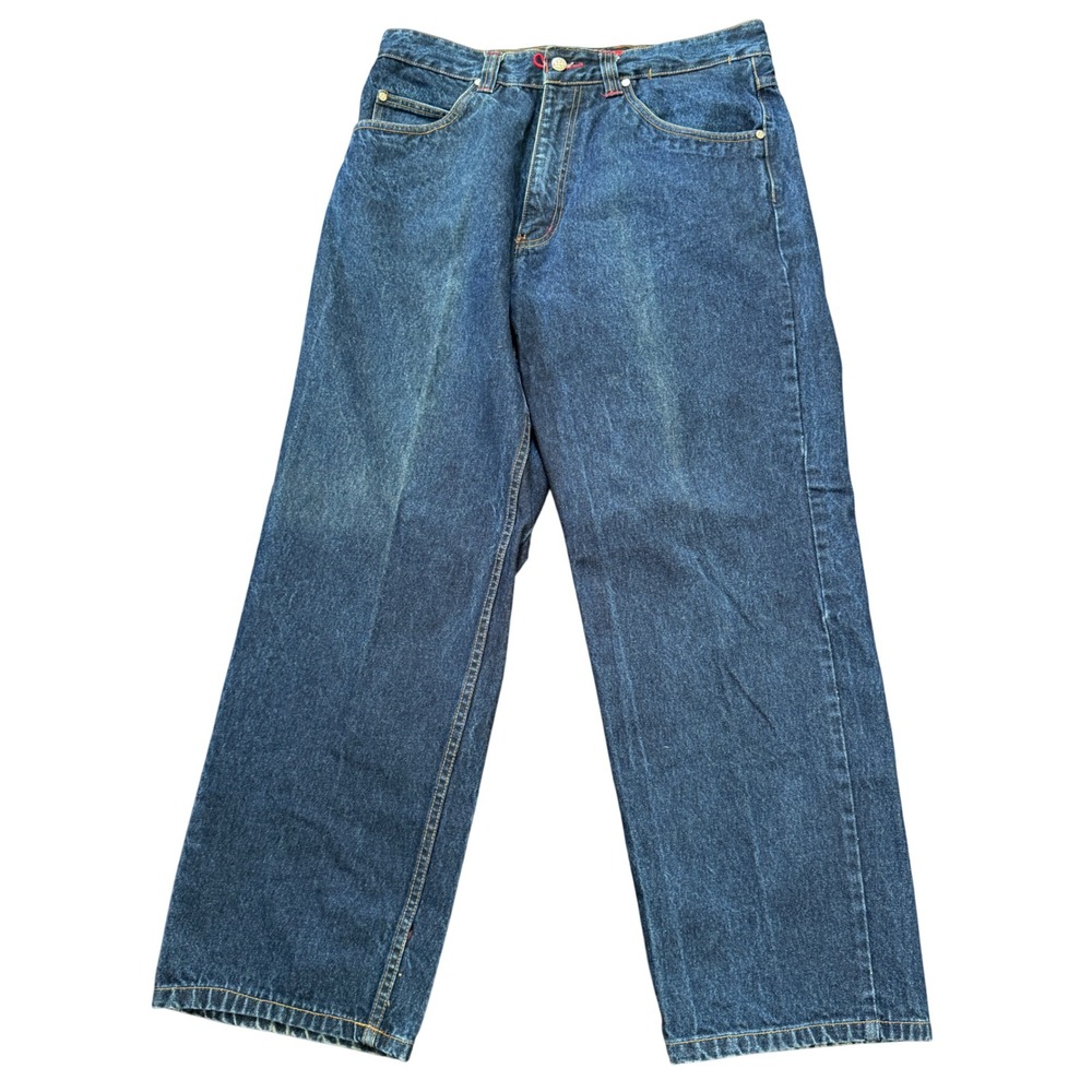 Independent Truck Co Jeans 36x32 Dark Wash Straight Leg Skate Denim Stash Pocket